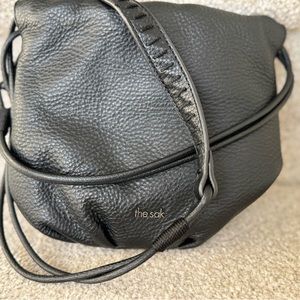 The Sak Black Leather Lorelie Crossbody Bag